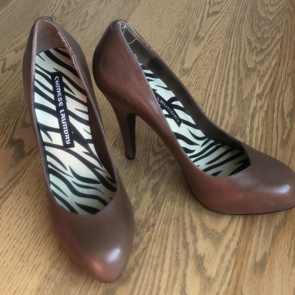 Pump stiletto high heel dress shoe almond toe hidden platform wedding